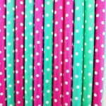 Ökologische Papierstrohhalme - 100 Stück 8x210 mm (100% biologisch abbaubar)