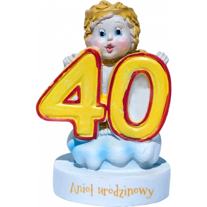 Figurka aniołka - Anioł na 40 urodziny