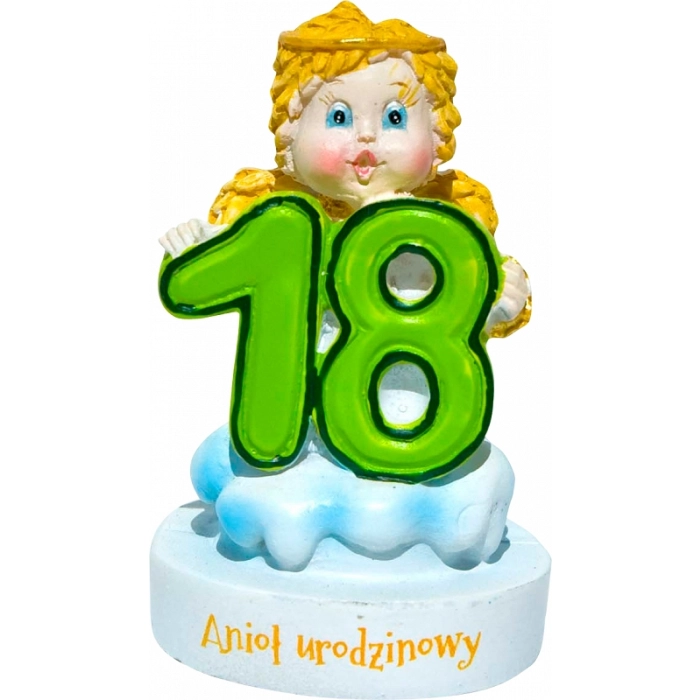 Figurka aniołka - Anioł na 18 urodziny