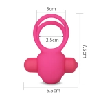 Double vibrating ring - pink Duo