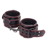 Studded leather handcuffs