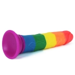 Tęczowe dildo Prider - 18,5 cm