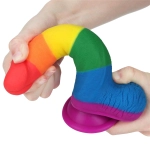 Prider rainbow dildo - 19.5 cm