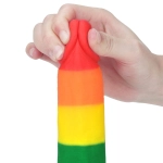 Prider rainbow dildo - 19.5 cm