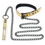 Erotic collar Bondage Fetish - gold