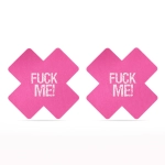 Nipple stickers - 2 pairs - fuck me cross pattern