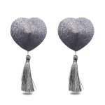 Reusable stickers for nipples - hearts with tassels