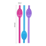 Pussy straws 9 pieces - colorful
