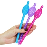 Pussy straws 9 pieces - colorful