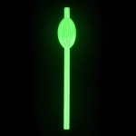 Penis straws 9 pieces - glow in the dark