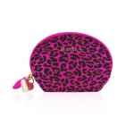 Mini wand vibrator + cosmetic bag - pink