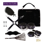 Exclusive BDSM erotic set with a bag - black