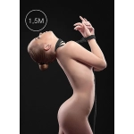 Mini lina erotyczna Kinbaku 1,5 m - czarna