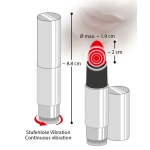 Wibrator w kształcie szminki You2Toys srebrny