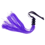 Silikonowy pejcz 26 cm - fioletowy