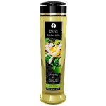 Organiczny jadalny olejek do masażu Shunga - zielona herbata