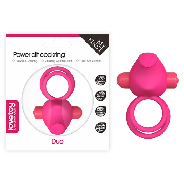 Double vibrating ring - pink Duo