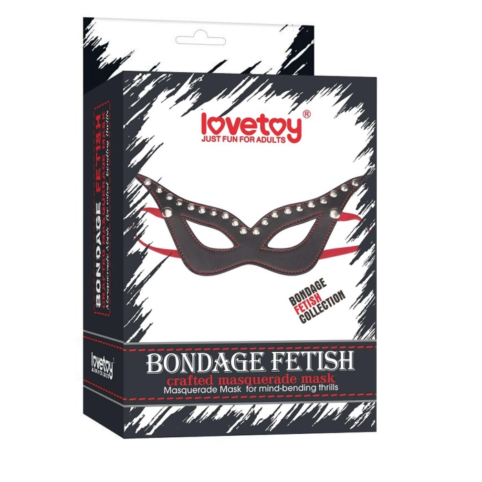 Maska erotyczna Bondage Fetish - sztuczna skóra