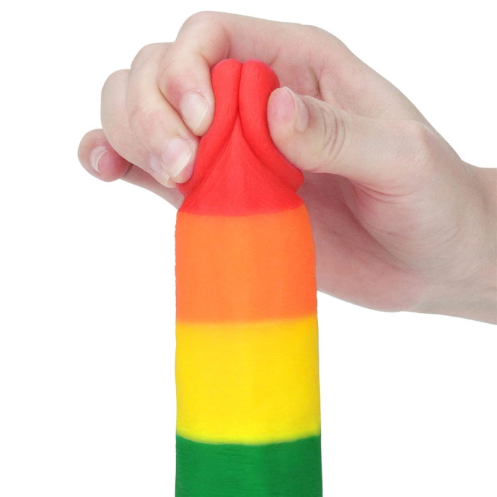 Prider rainbow dildo - 19.5 cm