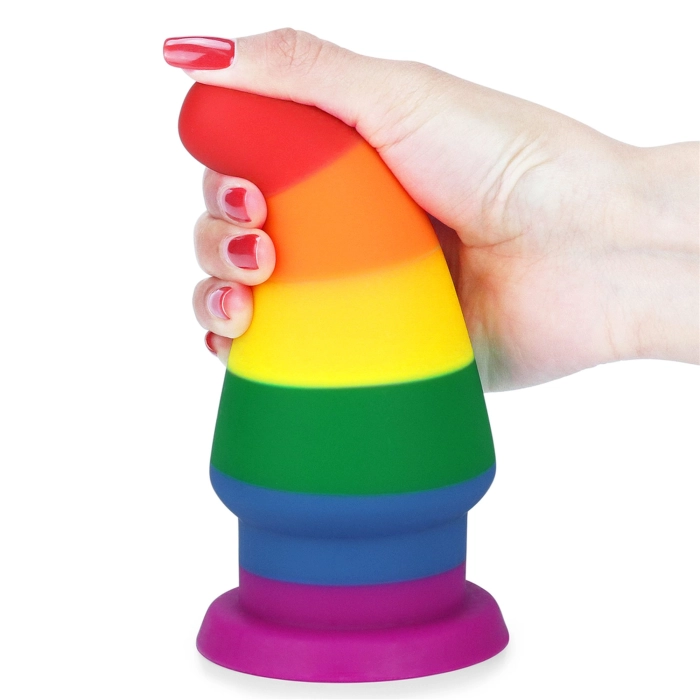 Tęczowy plug analny Prider - 15 cm