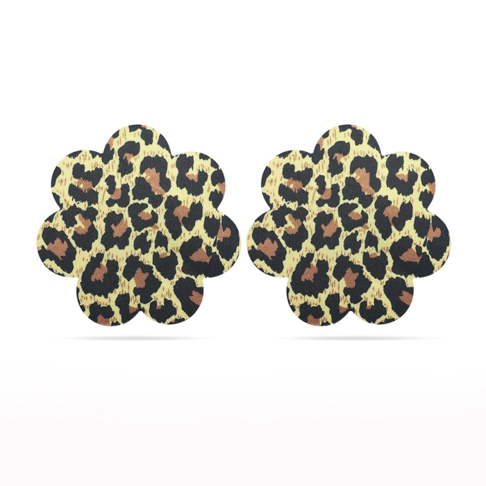 Nálepky na bradavky - 2 páry - leopardí potisk