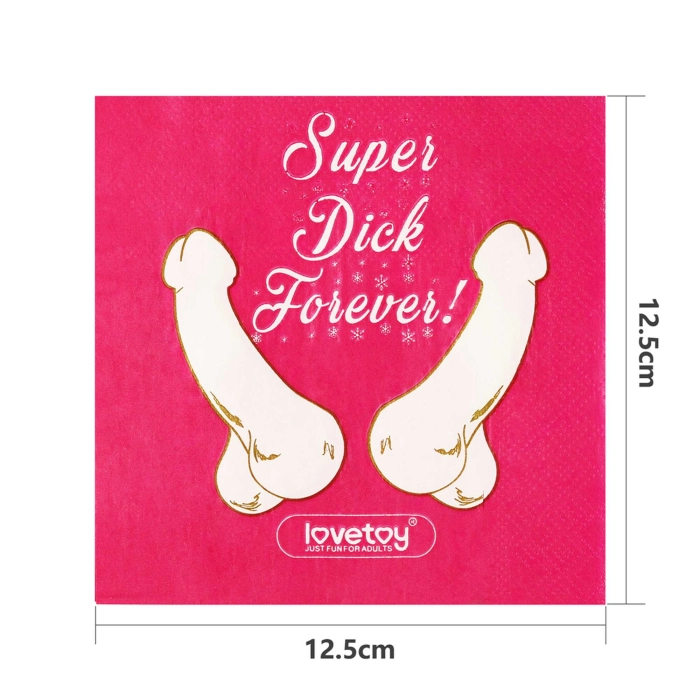Serwetki Super Dick Forever - 10 sztuk