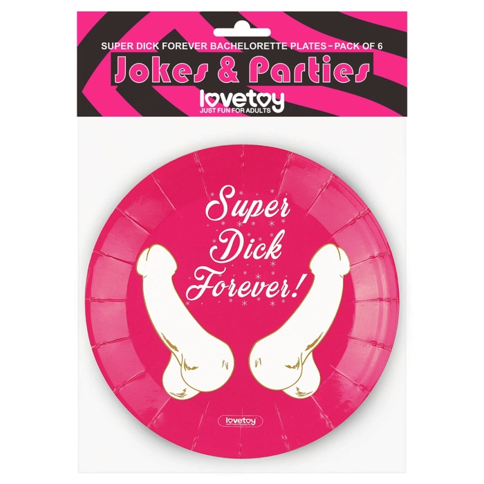 Super Dick Forever papírtányérok - 6 db