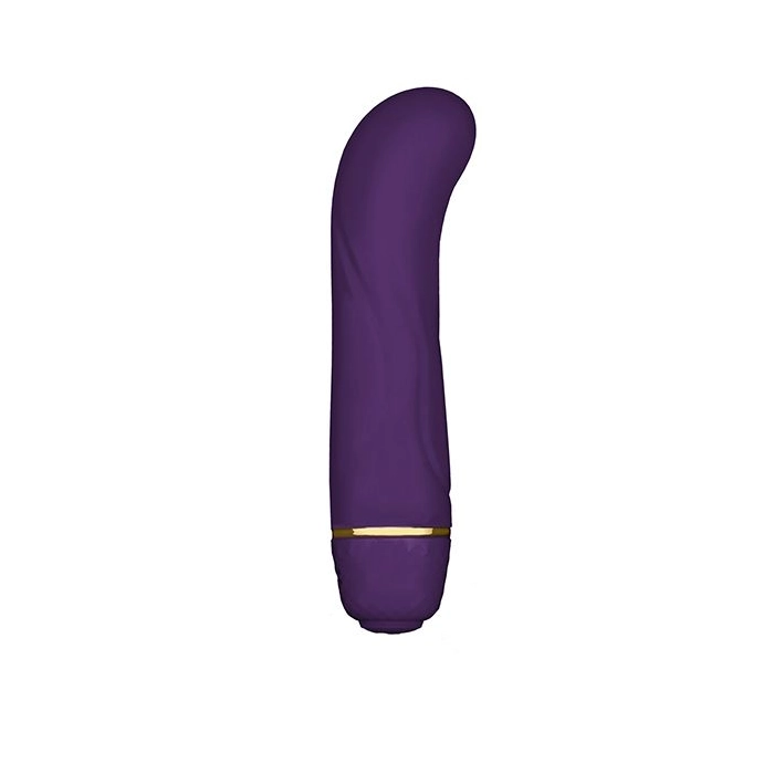 Vibrátor Mini G Floral + kosmetická taštička - fialová
