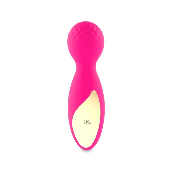 Mini wand vibrator + cosmetic bag - pink