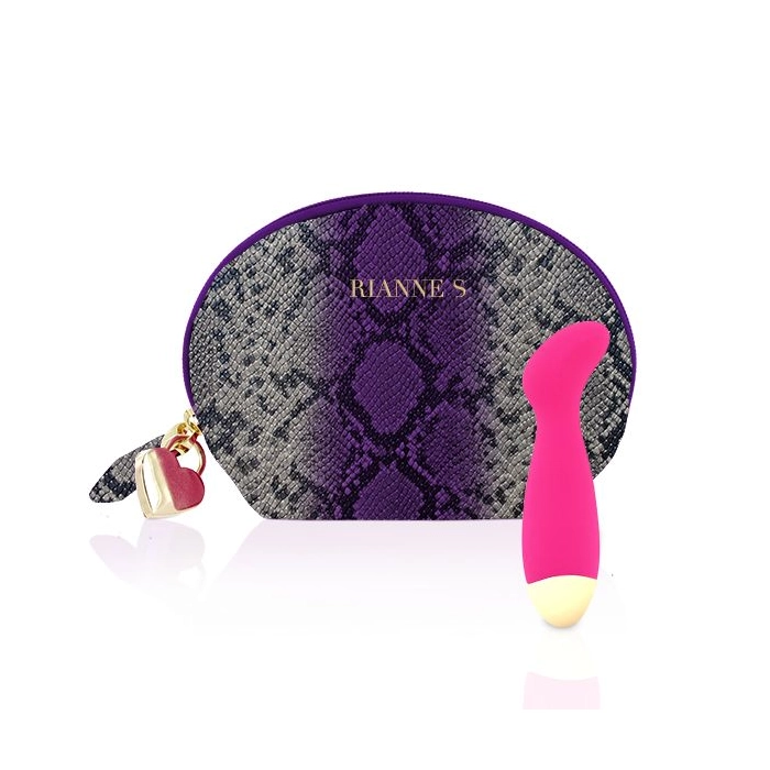 Luxurious Boa vibrator + cosmetic bag - pink