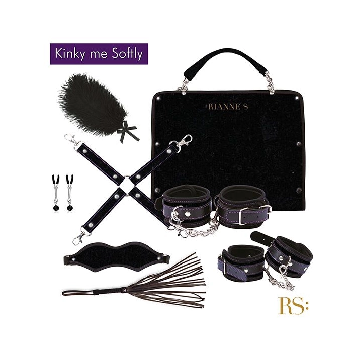 Exclusive BDSM erotic set with a bag - black