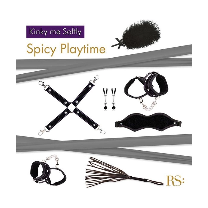 Exclusive BDSM erotic set with a bag - black