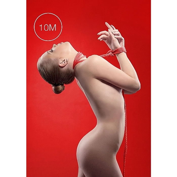 Erotické lano Kinbaku 10 m - červené