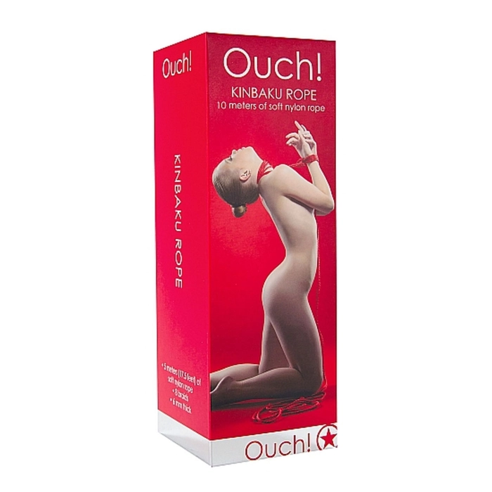 Erotické lano Kinbaku 10 m - červené