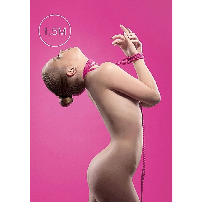 Kinbaku mini erotic rope 1.5 m - pink
