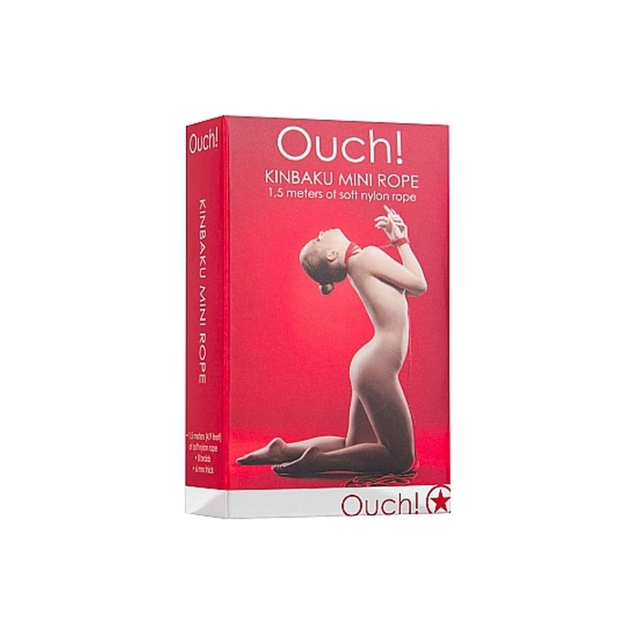 Kinbaku Mini Erotik Seil 1,5 m - rot