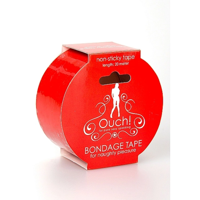 Erotic bondage tape -red