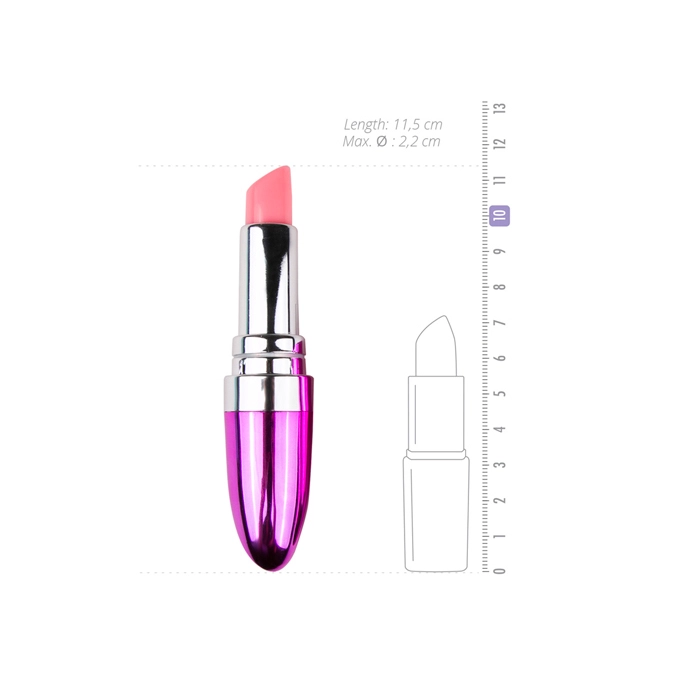 Lipstick-shaped vibrator Easy Toys- metallic violet