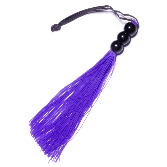 Silikonowy pejcz 26 cm - fioletowy