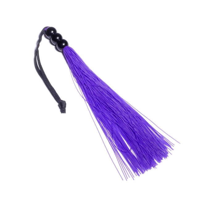 Silikonowy pejcz 26 cm - fioletowy