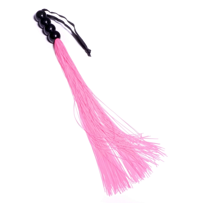 Silikonowy pejcz 37 cm - różowy