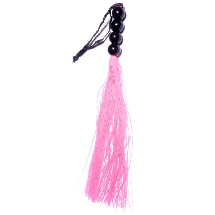 Silikonowy pejcz 37 cm - różowy