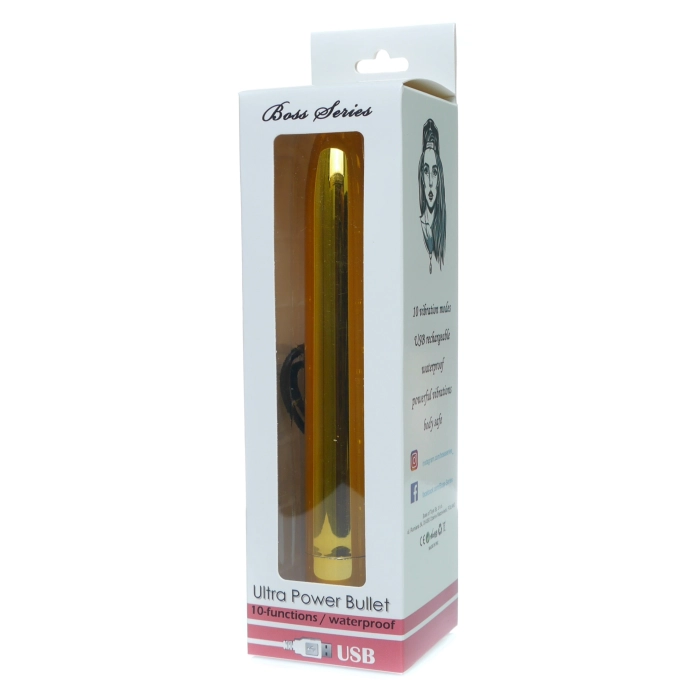 Ultra Power Bullet vibrátor - arany metál