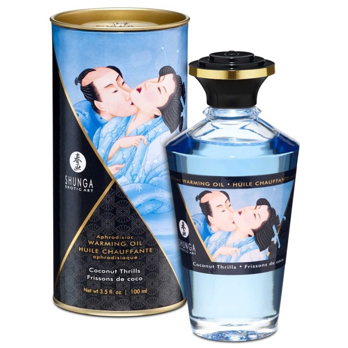 Warming Shunga massage oil - coconut
