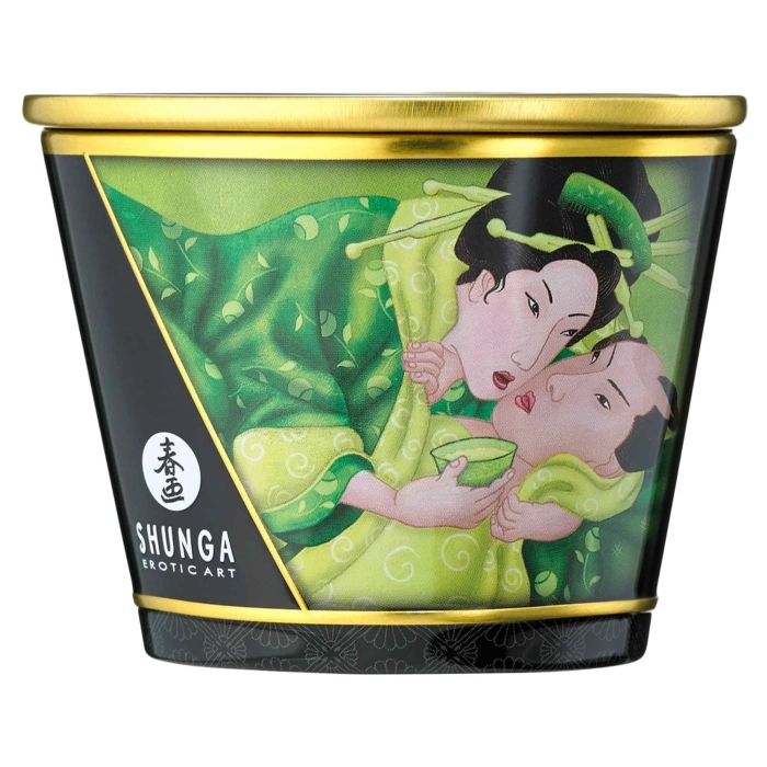 Shunga Massagekerze - Grüner Tee