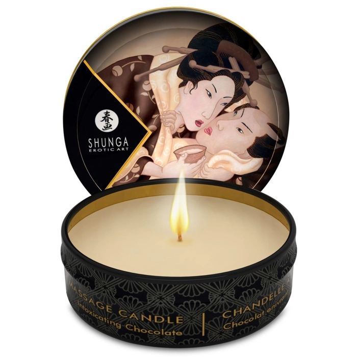 Small Shunga massage candle - chocolate