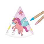 DIY unicorn paper hats - for coloring
