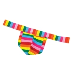 Tęczowe stringi 100% bawełna