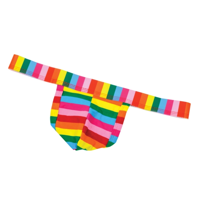 Tęczowe stringi 100% bawełna