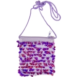 Neck bag with sequins